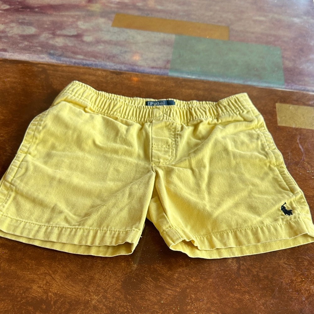 Yellow polo Ralph Lauren boys Shorts size 4T
